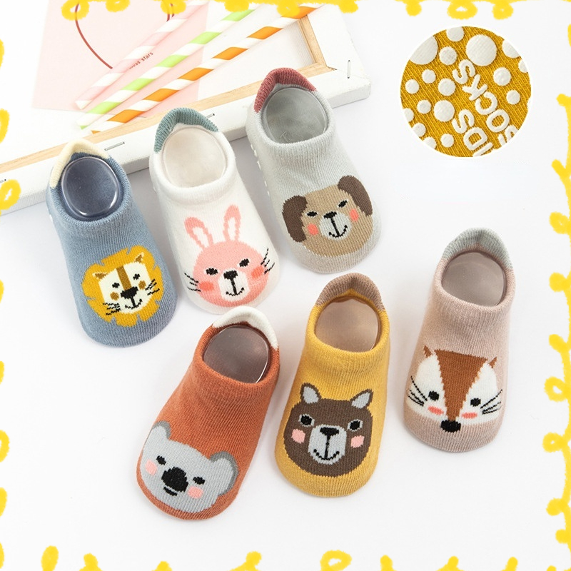 Cotton Baby Socks Non-slip Socks Cute Cartoon Children's Floor Socks Spring and Autumn Socks