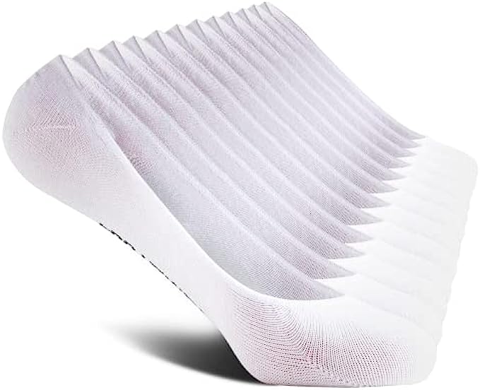 Women's No Show Liner Socks, 6 Pack Low Cut Non Slip Ankle Socks, Hidden Cushioned Invisible Socks for Flat Boat, Size 9-11