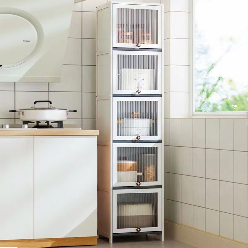 Kitchen lockers narrow slot racks gap lockers multi-layer lockers dustproof