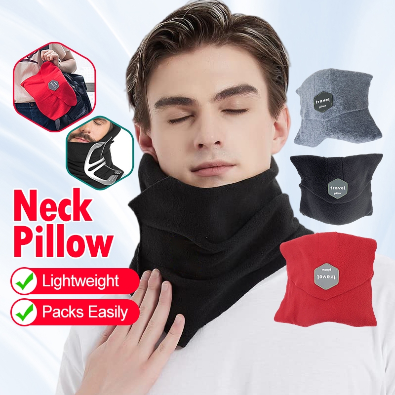[?? READY Stock] Portable Neck Pillow Aeroplanes Collar Brace Soft Support Trip Rest Sitg Nap Ushaped Travel Pillow Wrap