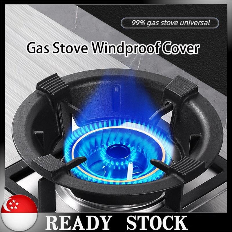 ?? [In Stock]NEW Universal Gas Stove Metal Support Rack Energy Saving Windproof Cover Cast Iron Windshield 燃汽灶支架